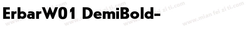 ErbarW01 DemiBold字体转换